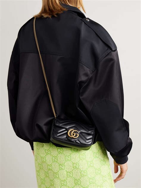 gucci marmont mini quilted leather shoulder bag|gucci marmont matelasse mini bag.